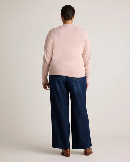 Lightweight Cotton Cashmere Crew Sweater - US 0764