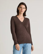 Lightweight Cotton Cashmere V-Neck Sweater - US 1659