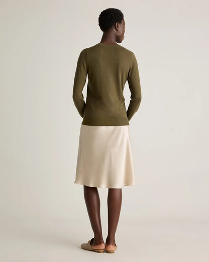 Lightweight Cotton Cashmere V-Neck Sweater - US 4009