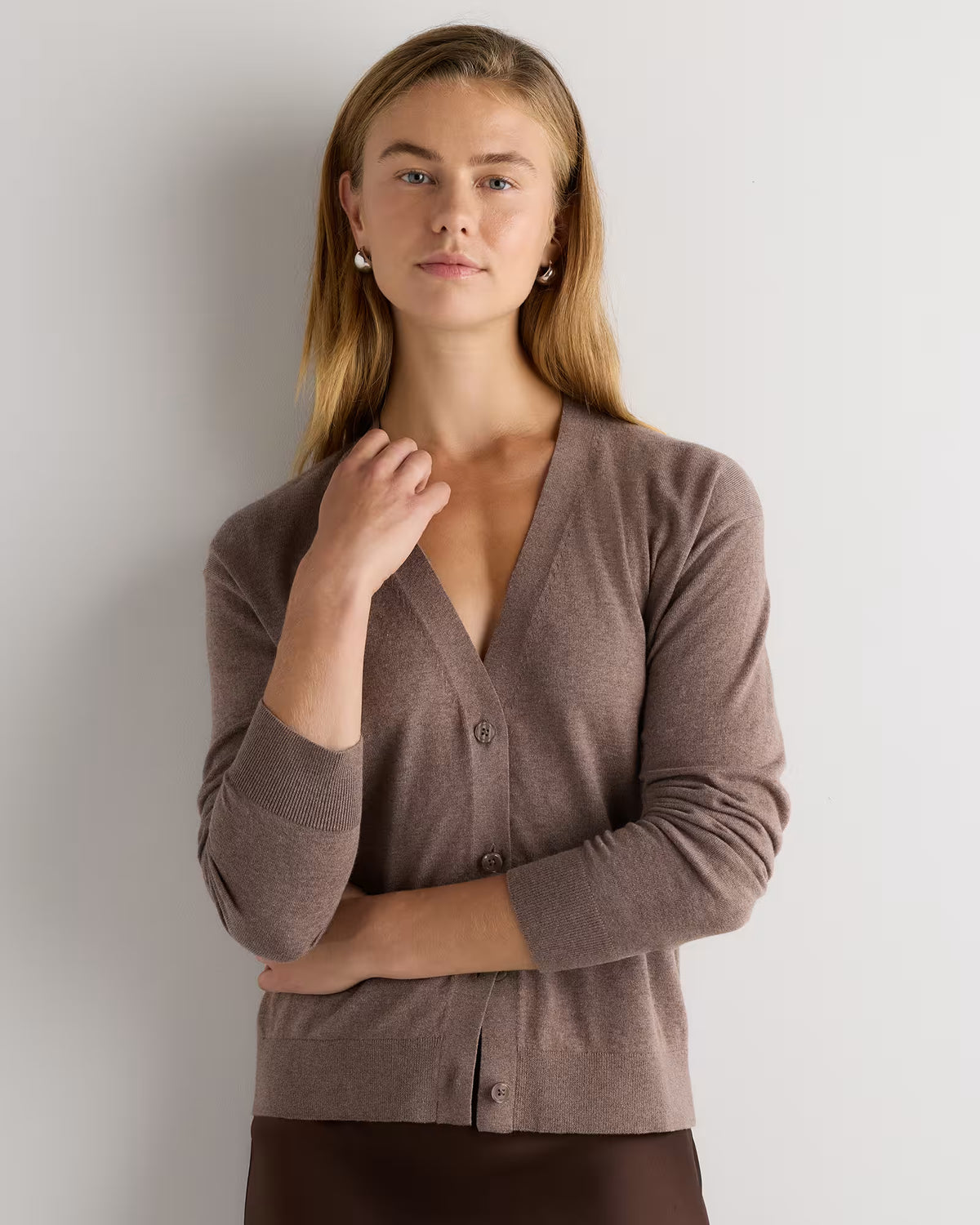 Lightweight Cotton Cashmere Cardigan - US 0579