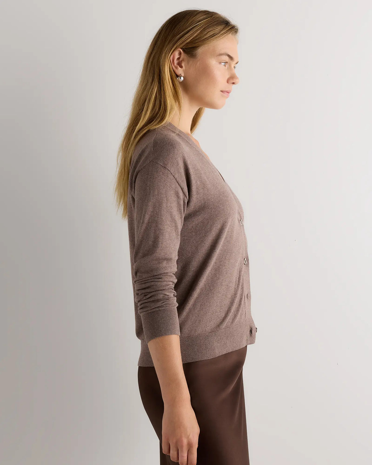 Lightweight Cotton Cashmere Cardigan - US 0579