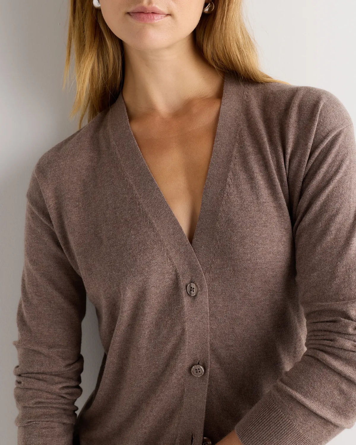 Lightweight Cotton Cashmere Cardigan - US 0579