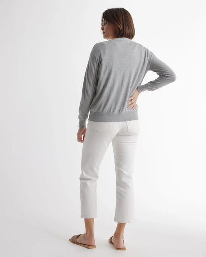 Lightweight Cotton Cashmere Cardigan - US 0104