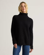 Mongolian Cashmere Fisherman Turtleneck Sweater - US 4202