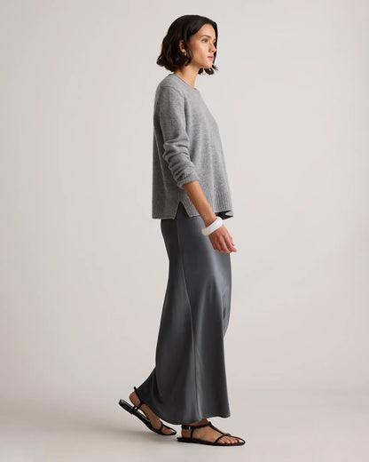 Mongolian Cashmere Boxy Crewneck Sweater - US 7175