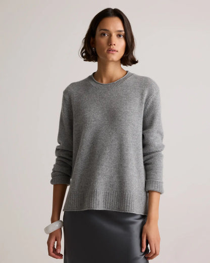 Mongolian Cashmere Boxy Crewneck Sweater - US 7175