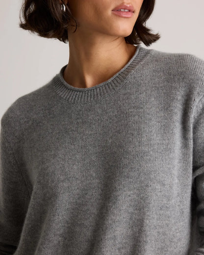 Mongolian Cashmere Boxy Crewneck Sweater - US 7175