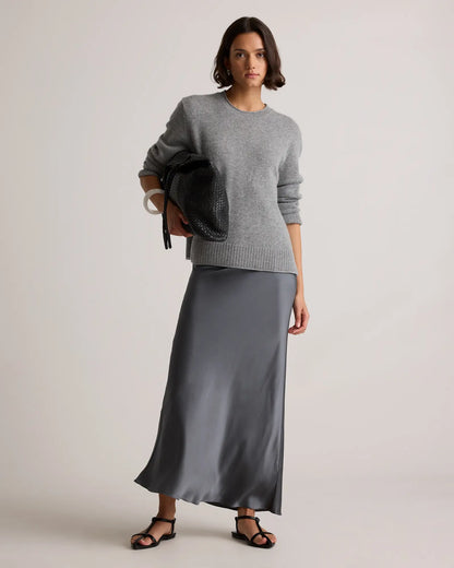 Mongolian Cashmere Boxy Crewneck Sweater - US 7175