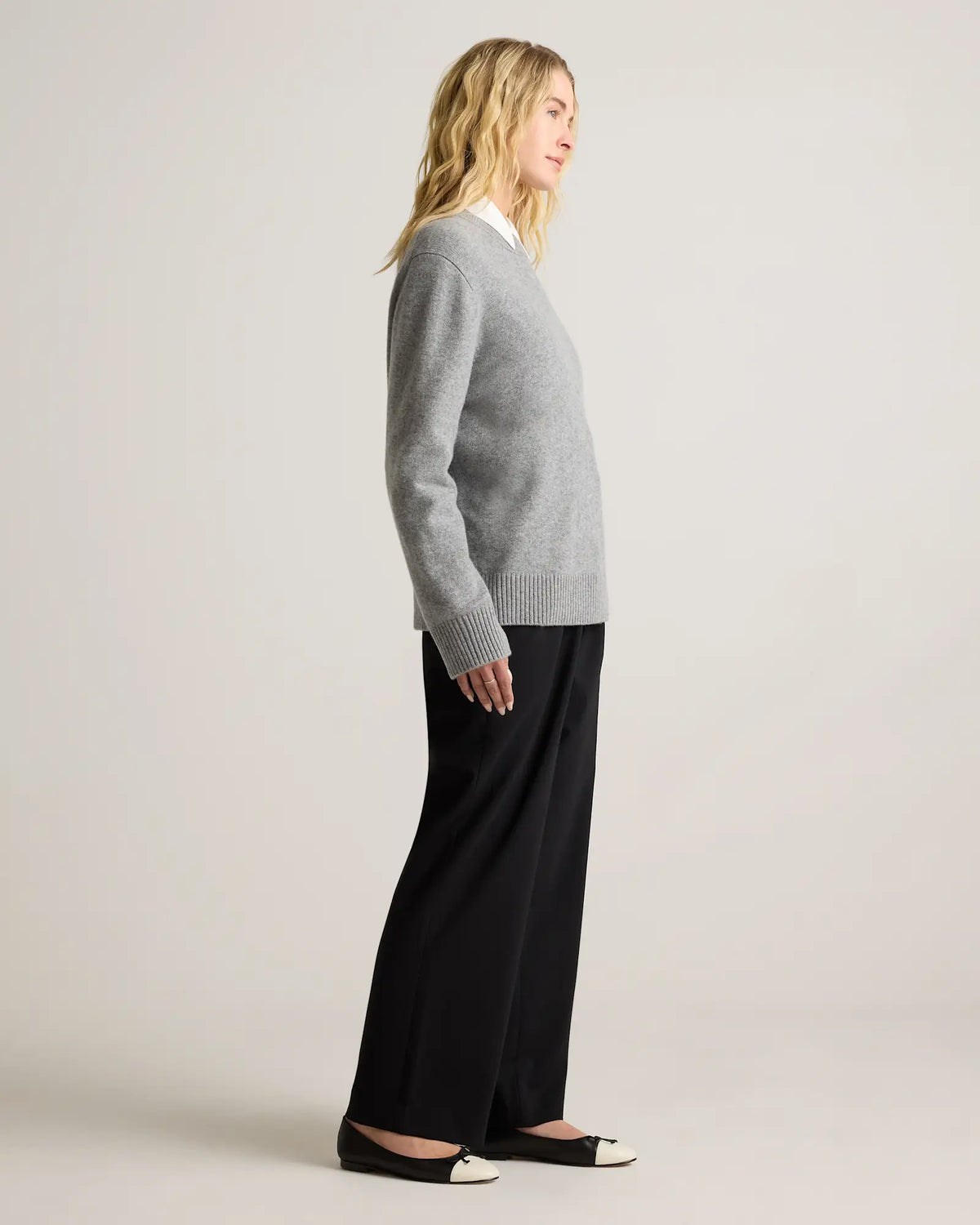 Mongolian Cashmere Oversized Crewneck Sweater - US 6541