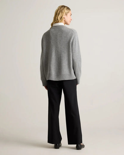 Mongolian Cashmere Oversized Crewneck Sweater - US 6541