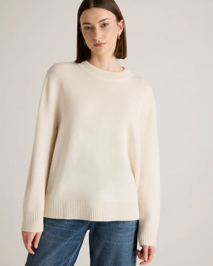 Mongolian Cashmere Oversized Crewneck Sweater - US 8847