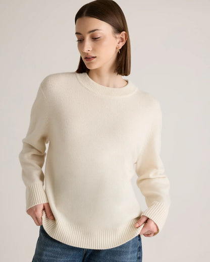 Mongolian Cashmere Oversized Crewneck Sweater - US 8847