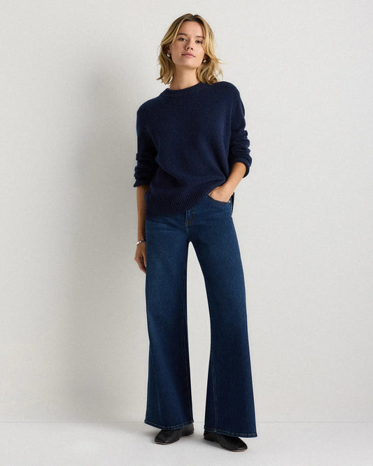 Mongolian Cashmere Oversized Crewneck Sweater - US 3675