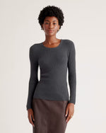 Featherweight Cashmere Ribbed Crewneck Sweater - US 5440