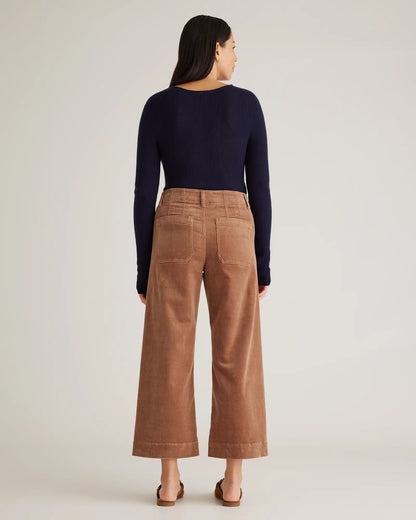 Featherweight Cashmere Ribbed Crewneck Sweater - US 4606