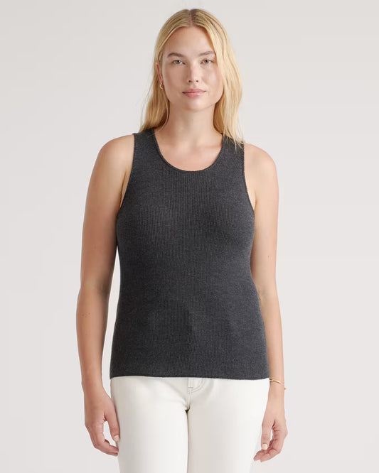 Featherweight Cashmere Ribbed Tank - US 4633