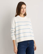 Ivory/Sky Blue Stripe