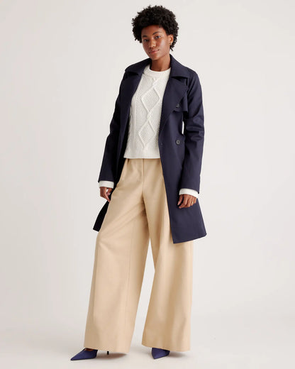 100% Organic Cotton Cropped Cable Crew Sweater - US 6253