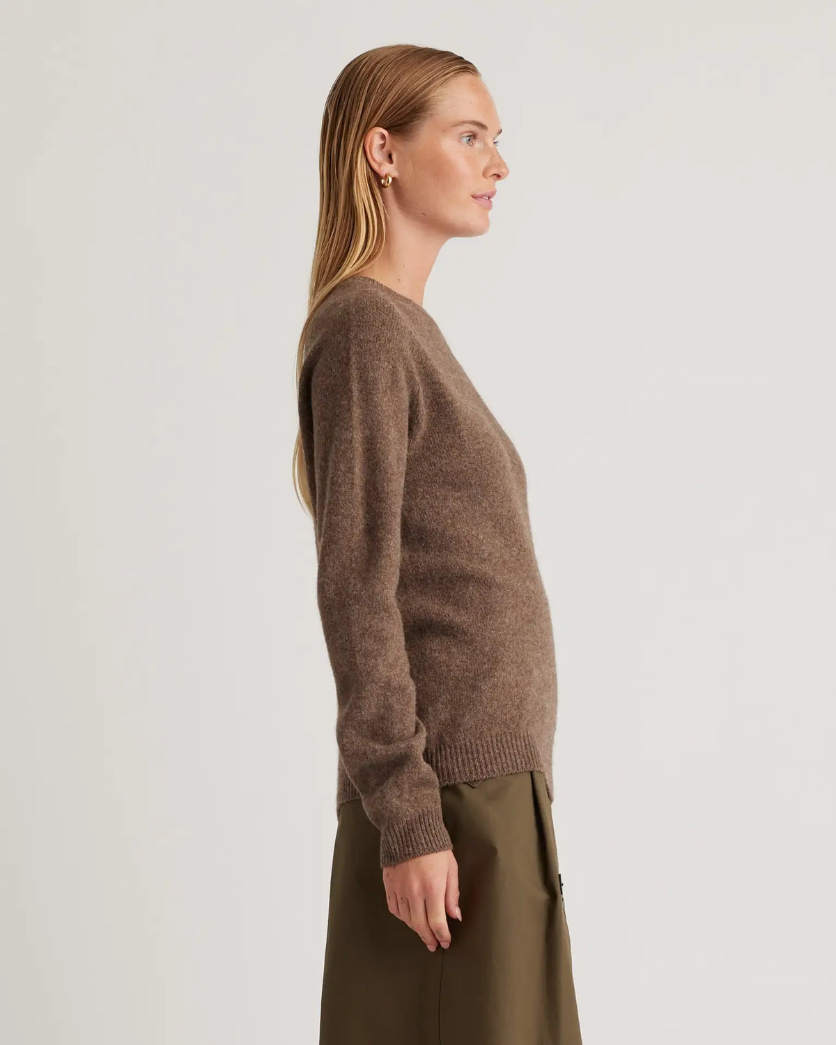 100% Yak Wool Crewneck Sweater - US 5730