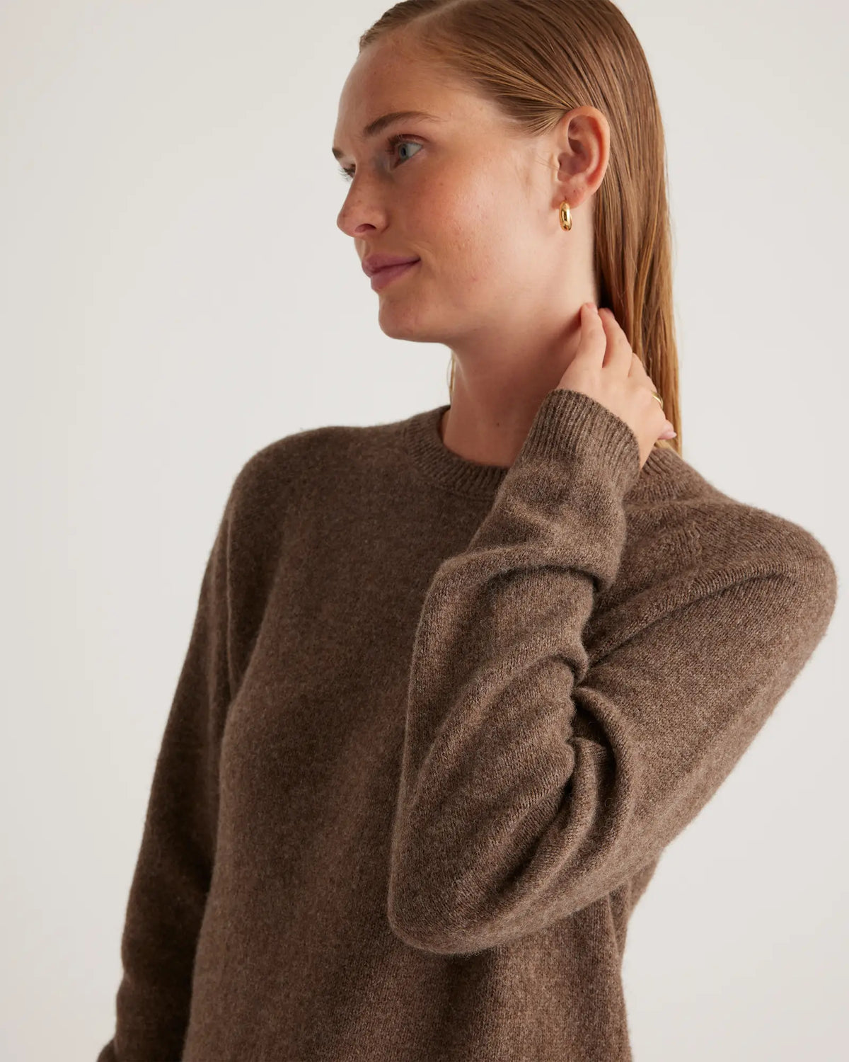 100% Yak Wool Crewneck Sweater - US 5730