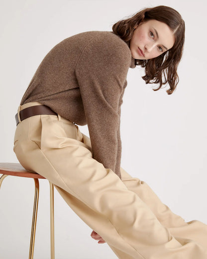 100% Yak Wool Turtleneck Sweater - US 6667