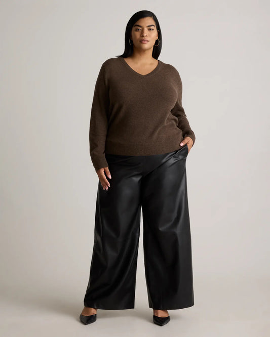Mongolian Cashmere V-Neck Sweater - US 3250