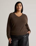 Mongolian Cashmere V-Neck Sweater - US 3250