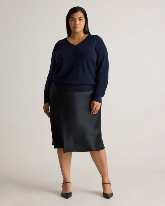 Mongolian Cashmere V-Neck Sweater - US 1651