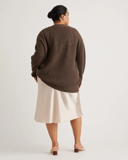 Mongolian Cashmere Oversized Boyfriend Cardigan Sweater - US 5209