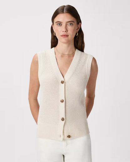 Mongolian Cashmere Fisherman Sweater Vest - US 3571