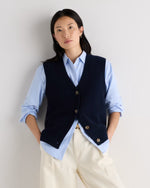 Mongolian Cashmere Fisherman Sweater Vest - US 4480