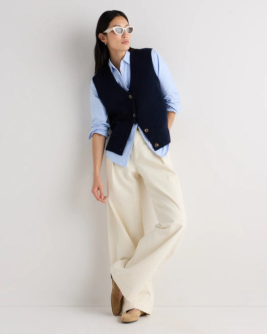 Mongolian Cashmere Fisherman Sweater Vest - US 4480