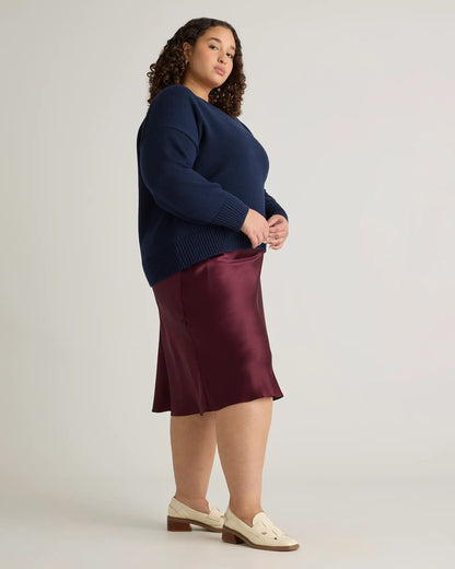 100% Organic Cotton Boyfriend Crew Sweater - US 0343