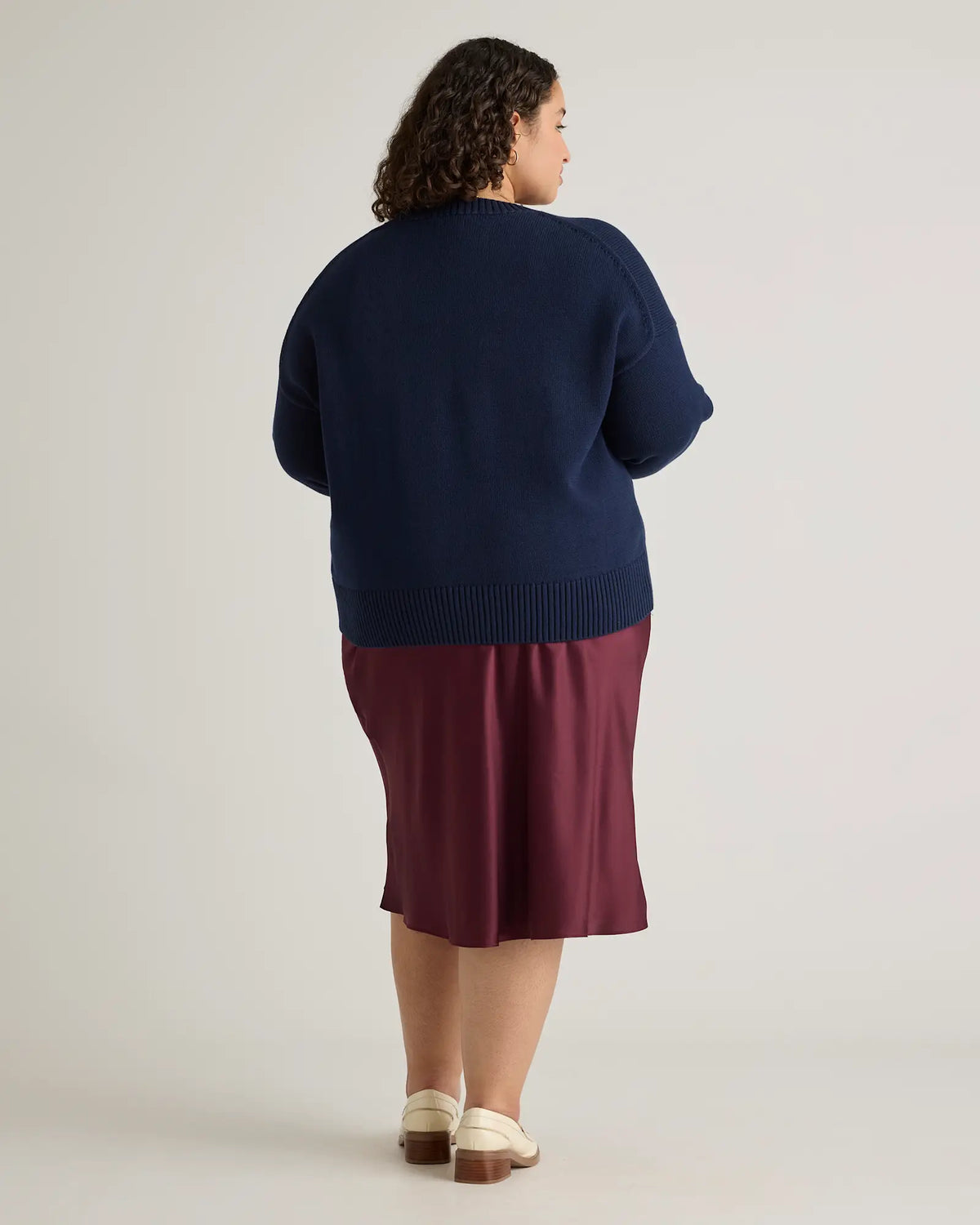 100% Organic Cotton Boyfriend Crew Sweater - US 0343