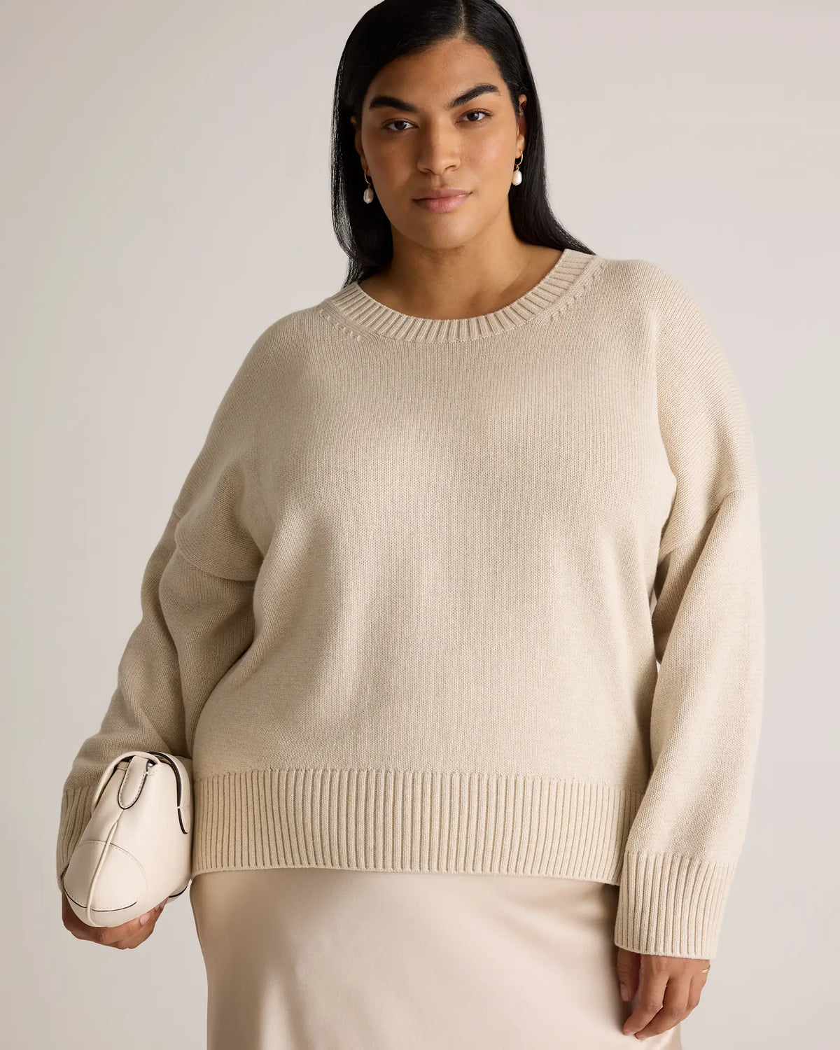 100% Organic Cotton Boyfriend Crew Sweater - US 6908