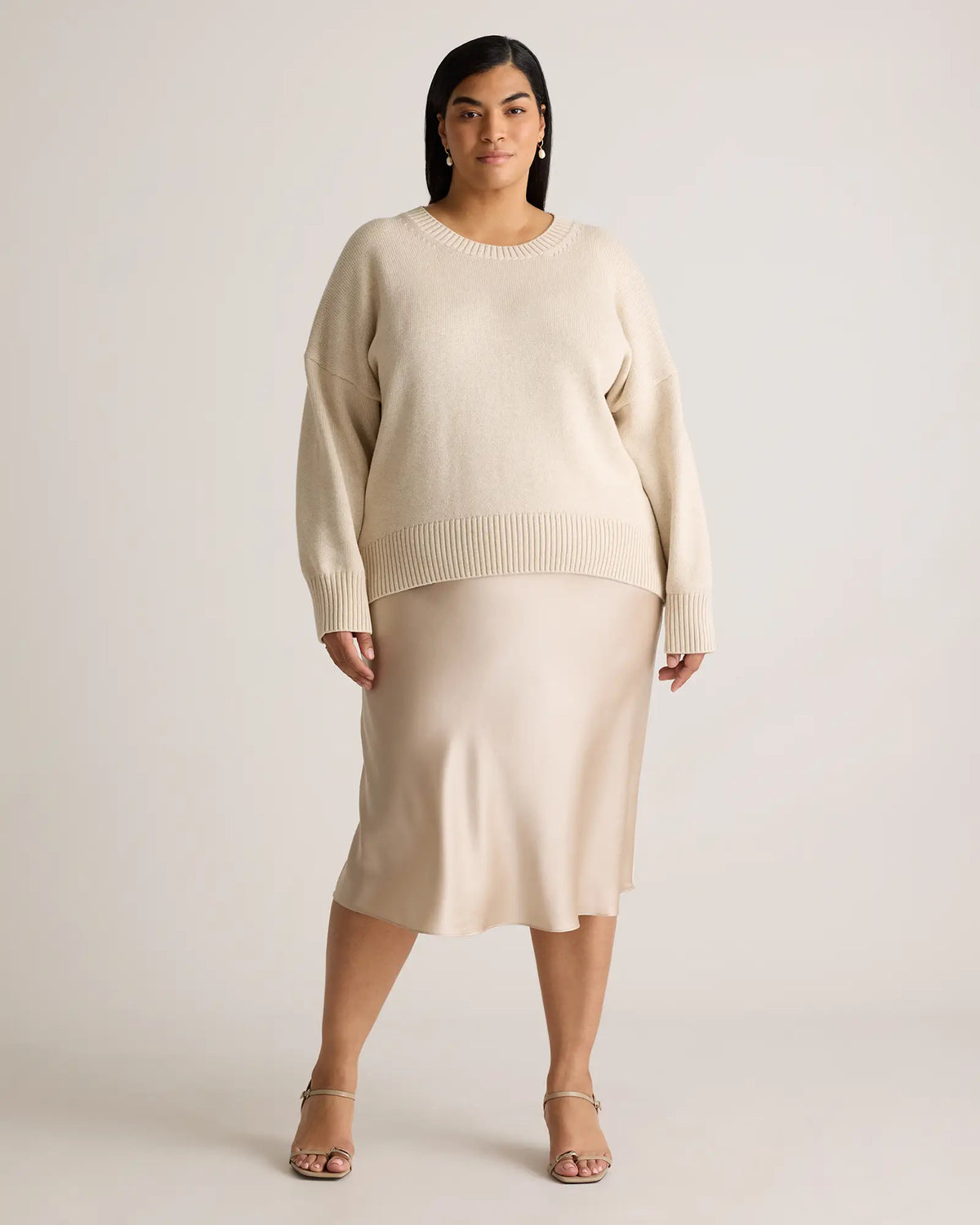 100% Organic Cotton Boyfriend Crew Sweater - US 6908