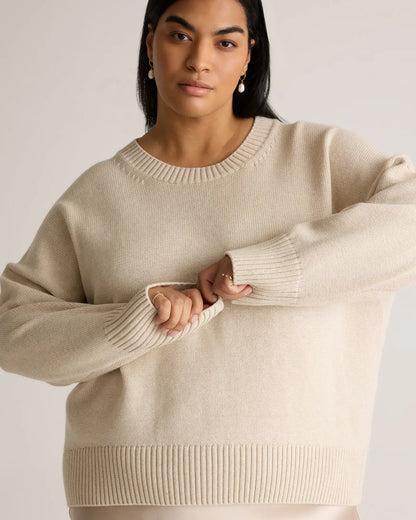 100% Organic Cotton Boyfriend Crew Sweater - US 6908