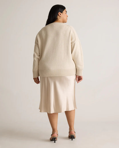 100% Organic Cotton Boyfriend Crew Sweater - US 6908