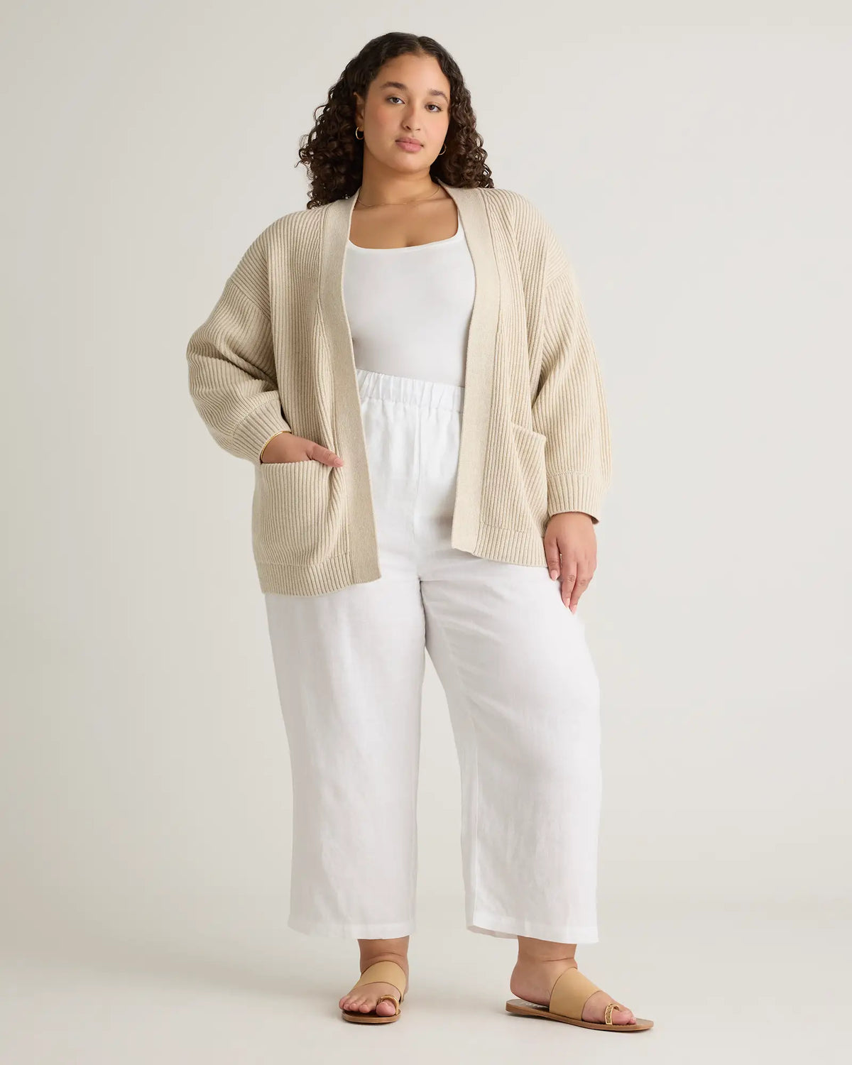 100% Organic Cotton Oversized Cardigan - US 9641