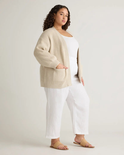 100% Organic Cotton Oversized Cardigan - US 9641