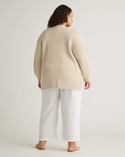 100% Organic Cotton Oversized Cardigan - US 9641