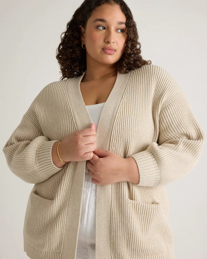 100% Organic Cotton Oversized Cardigan - US 9641