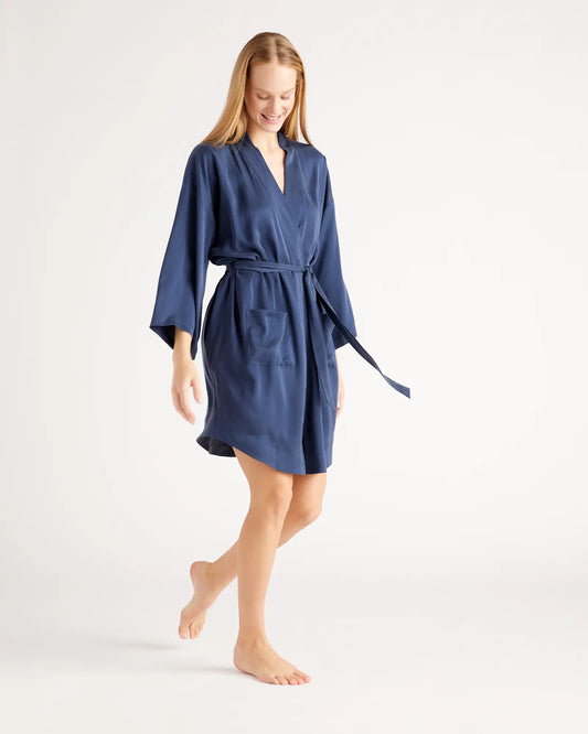 100% Washable Silk Robe - US 9239
