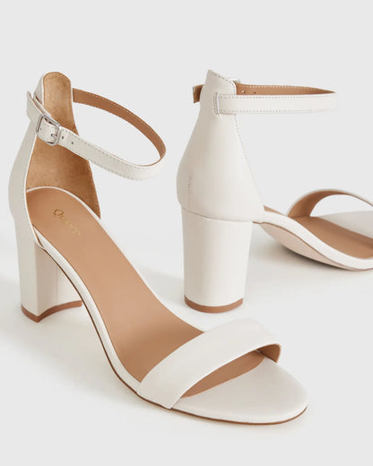 Italian Leather 65mm Block Heel - US 8262
