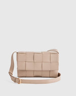 Italian Leather Handwoven Flap Crossbody - US 0482