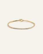 14K Gold Lab Grown Diamond Tennis Bracelet - 2ctw - US 5696