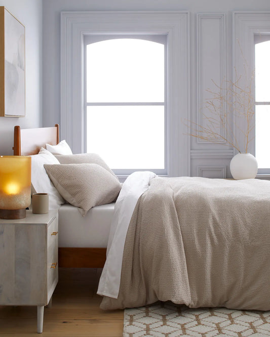 Organic Luxe Honeycomb Duvet Cover - US 3587