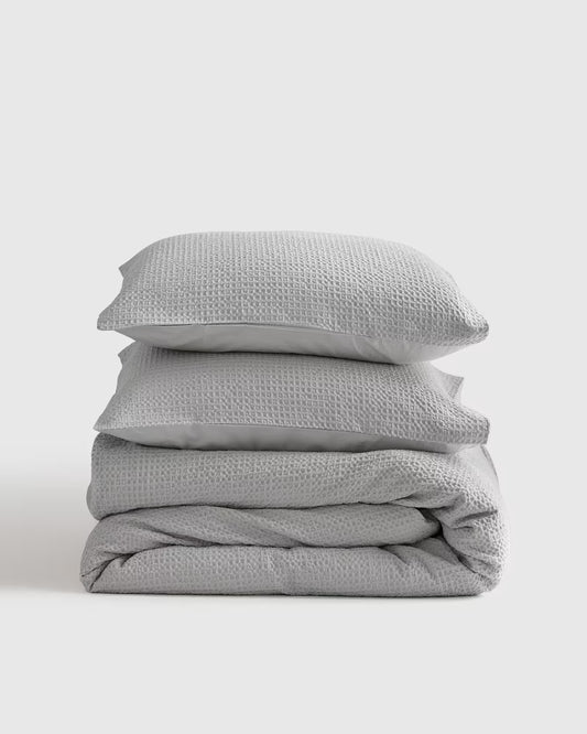 Organic Luxe Honeycomb Duvet Cover Set - US 5049