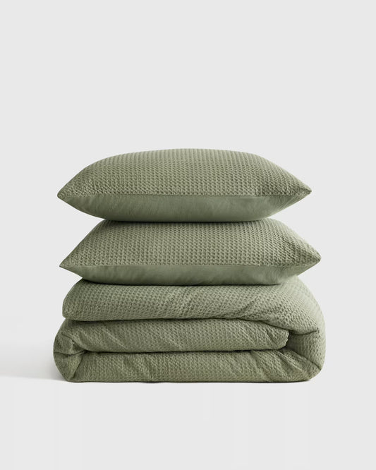 Organic Luxe Honeycomb Duvet Cover Set - US 9568