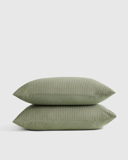 Organic Luxe Honeycomb Sham Set - US 0871